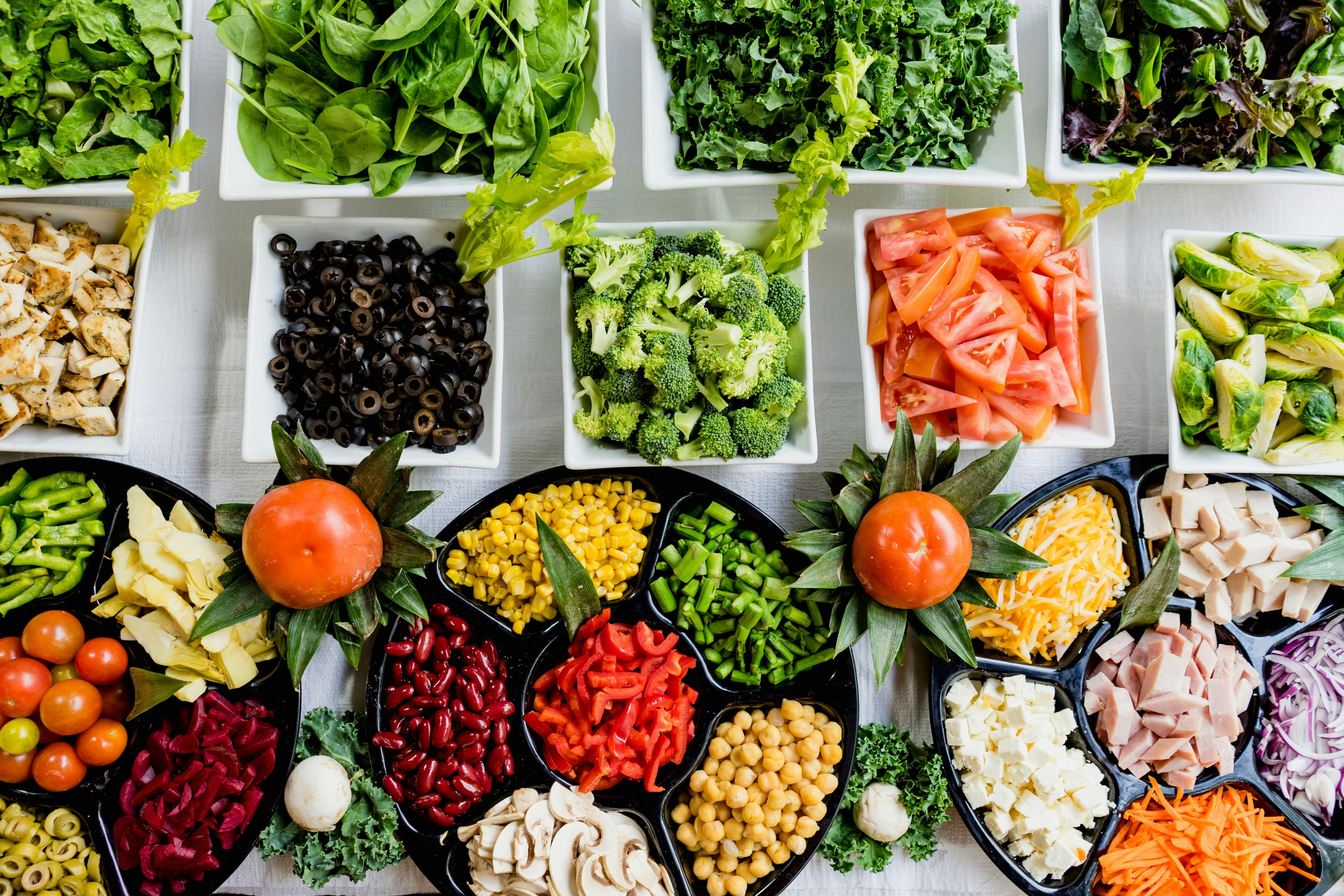 Alimentos saudáveis e balanceados
